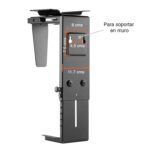 Soporte CPU bajo escritorio o muro XTA600 - Imagen 6