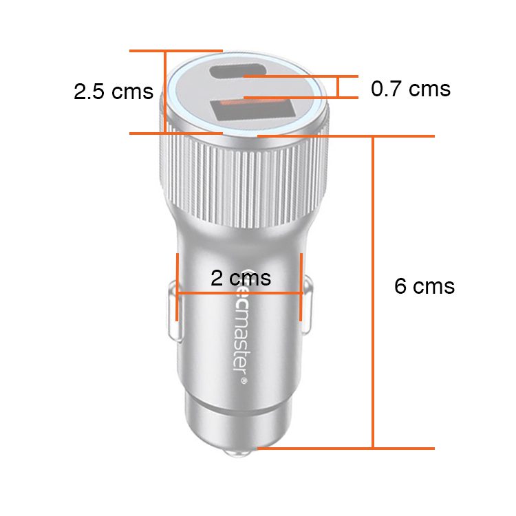 Cargador Automóvil USB C y USB Máx 42.5W - Imagen 3