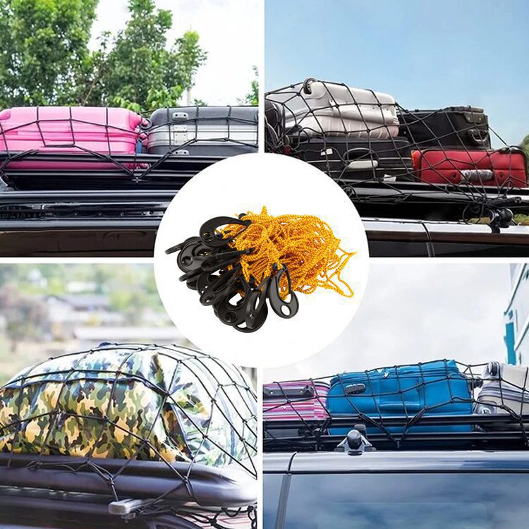 Red elástica equipaje maleta parrilla techo automóvil - Imagen 3