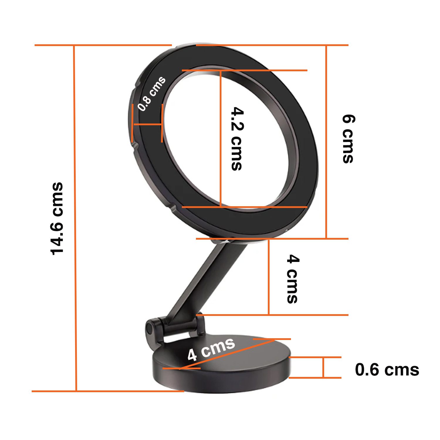 Soporte celular automóvil con imán de aluminio - Imagen 2
