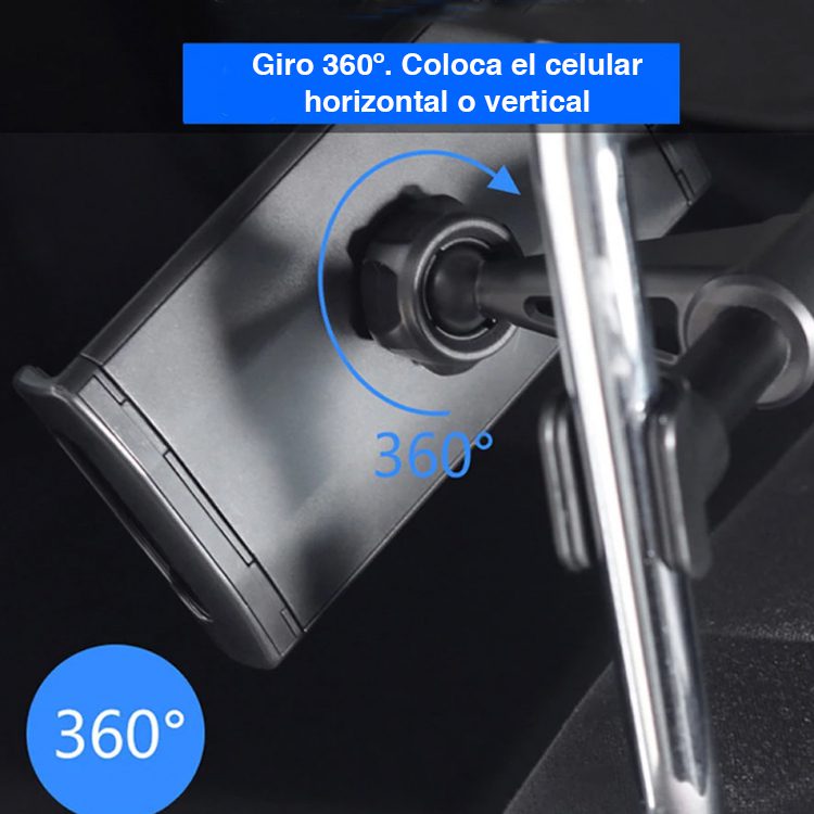 Soporte celular tablet auto asiento respaldo cabecera - Imagen 2