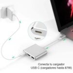 Adaptador USB C a HDMI / USB type C / USB 3.0 4k 30HZ - Imagen 2