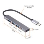 Hub USB C con 3 puertos USB 3.0 y lector SD - Imagen 5