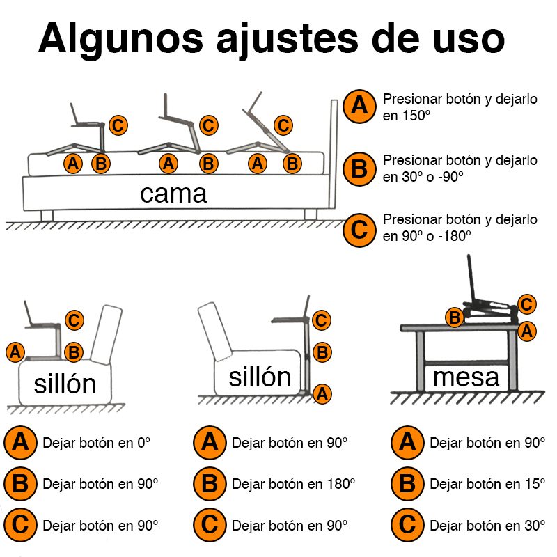 Mesa para Notebook cama plegable con ventilador - Imagen 2