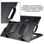 Ventilador notebook base ajustable Newo NW-638B - Imagen 7