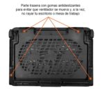 Ventilador notebook Base 2 ventiladores NW-638F - Imagen 3