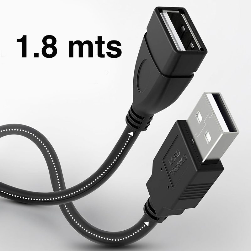 Cable extensión USB 2.0 macho hembra 1.8 metros - Imagen 4