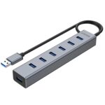 Hub USB 3.0 duplicador 7 puertos energizado Unitek