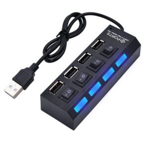 Hub USB 2.0 duplicador 4 puertos Notebook Macbook