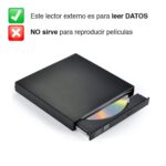 Lector reproductor de CD DVD Externo USB 2.0 - Imagen 5