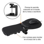 Mouse Pad Ergonómico soporte apoya Brazo silla - Imagen 3