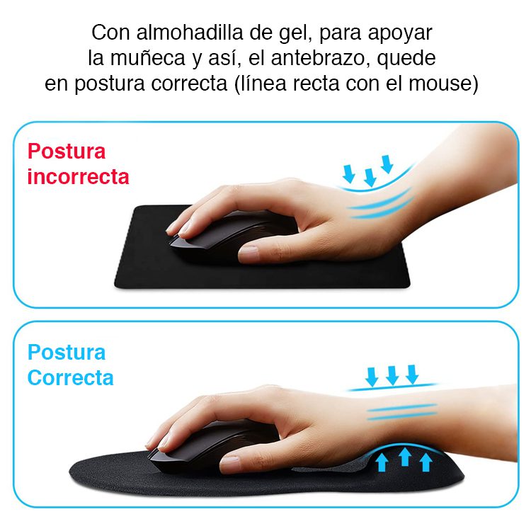 Mouse Pad con gel ergonómico para mouse - Imagen 3