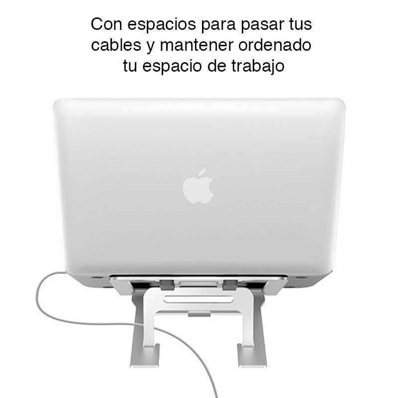 Soporte Notebook Macbook 15.4" Aluminio Plegable NW-A15 - Imagen 4