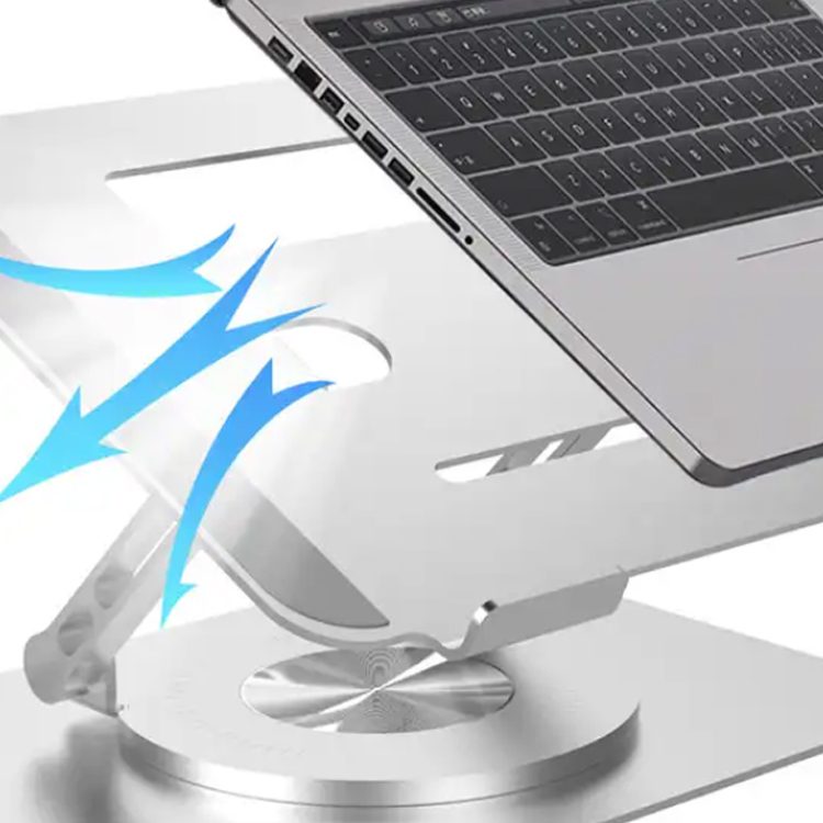 Soporte Notebook Giratorio aluminio ajustable 15.6" - Imagen 4