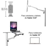 Atril para Notebook Stand Tablet Smartphone aluminio 105 cms - Imagen 5