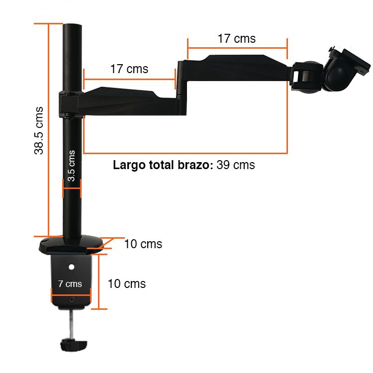 Soporte atril brazo Notebook 15.4" Escritorio B51 - Imagen 4
