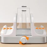 Soporte vertical Notebook Macbook ajustable escritorio - Imagen 3