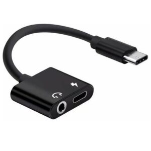 Adaptador USB C a audífonos y cable USB C