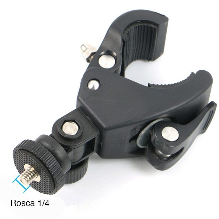 Abrazadera montaje celular GoPro atril brazo Monitor - Imagen 5