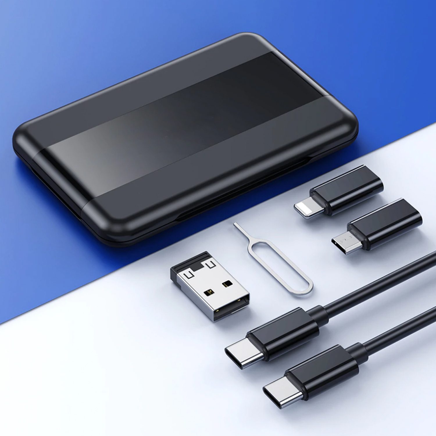 Kit adaptadores celular carga USB Micro y USB C - Imagen 2