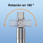 Cable USB C a USB giratorio 180º hasta 60W - Imagen 2