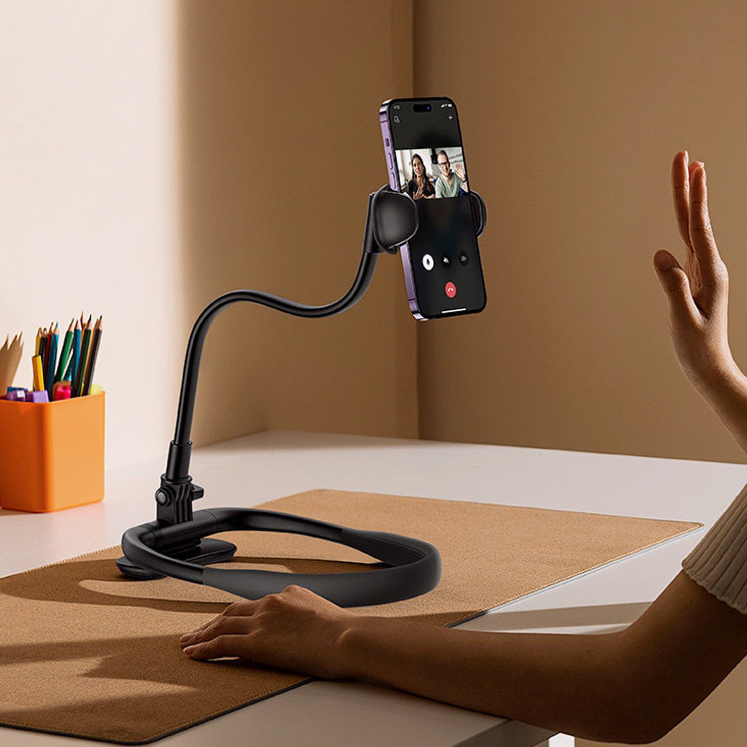 Soporte Cuello Grabación Pov Viajes Celular y cámara - Imagen 4