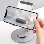 Soporte celular aluminio giratorio ajustable plegable - Imagen 4