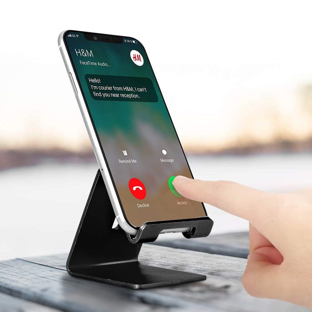 Soporte celular base de escritorio aluminio - Imagen 2