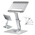 Soporte iPad Pro Air aluminio giratorio ajustable - Imagen 3