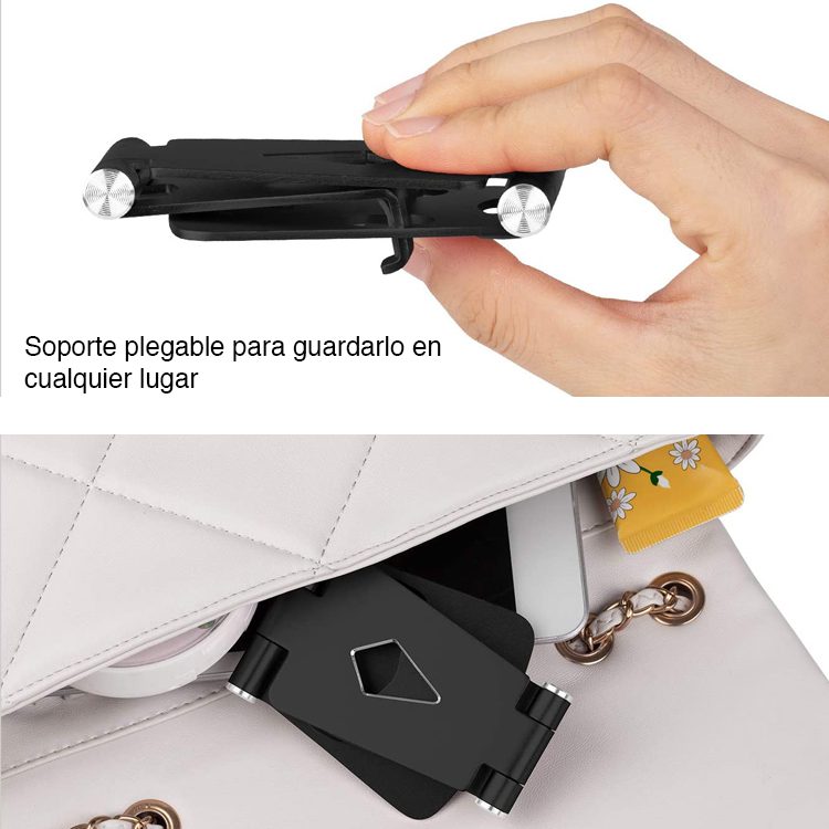 Soporte celular escritorio ajustable plegable - Imagen 6