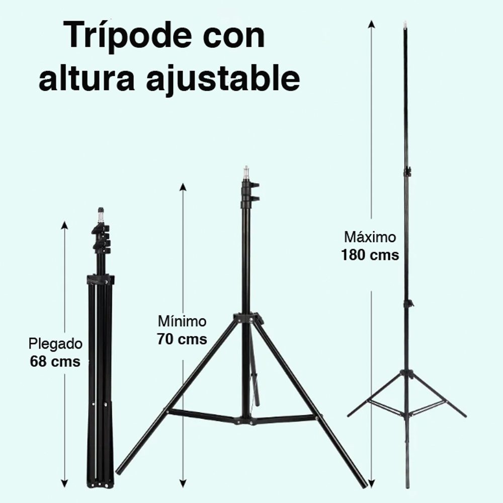 Trípode celular altura ajustable atril hasta 180 cms - Imagen 4