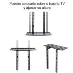 Repisa TV Vesa Soporte Barra Sonido Deco SoundBar - Imagen 2