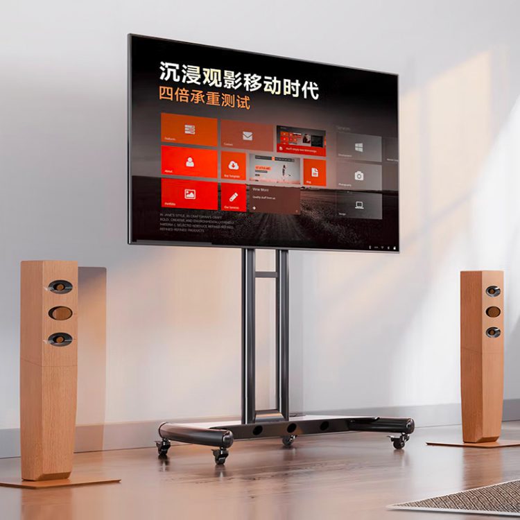 Soporte Pedestal TV móvil con ruedas hasta 70" - Imagen 6