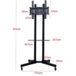 Soporte TV vertical con ruedas con ruedas 65" - Imagen 2