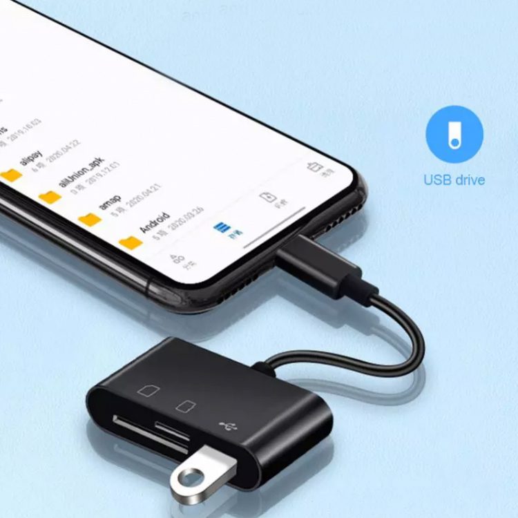 Lector USB C tarjetas SD Micro SD y Pendrive - Imagen 2