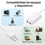 Tarjeta De Sonido USB Interfaz audio USB - Imagen 4