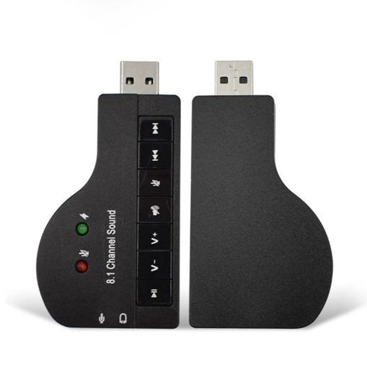 Tarjeta de sonido Audio USB Micrófono Audífonos 8.1ch - Imagen 5
