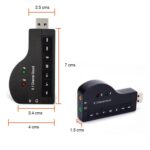 Tarjeta de sonido Audio USB Micrófono Audífonos 8.1ch - Imagen 6