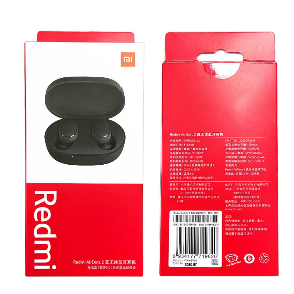 Audífonos Bluetooth Xiaomi Redmi Airdots 2 - Imagen 2