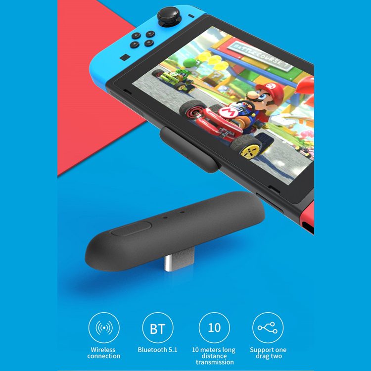 Transmisor Audio Bluetooth Para Nintendo Switch - Imagen 3