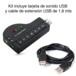 Kit Micrófono condensador atril y tarjeta sonido USB - Imagen 2