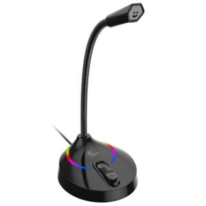 Micrófono USB Cuello Ganso Led RGB Xtech