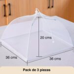 Malla cubre alimentos para cubrir antimoscas x 3 - Imagen 7