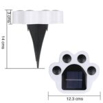 Luz solar jardín estaca diseño huella cálida - Imagen 2