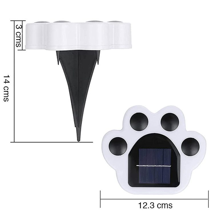 Luz solar jardín estaca diseño huella cálida - Imagen 2