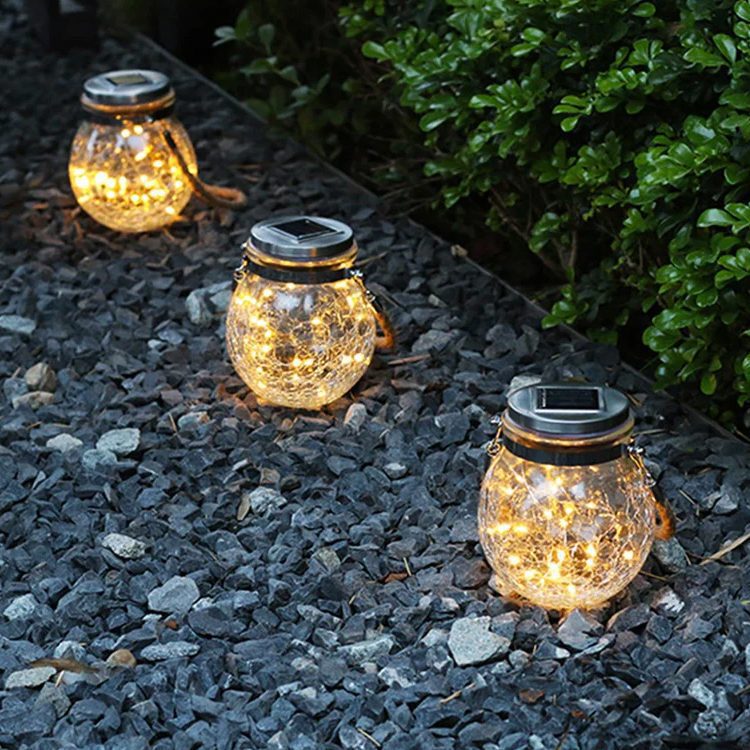 Esfera frasco luz Solar Colgante jardín - Imagen 4