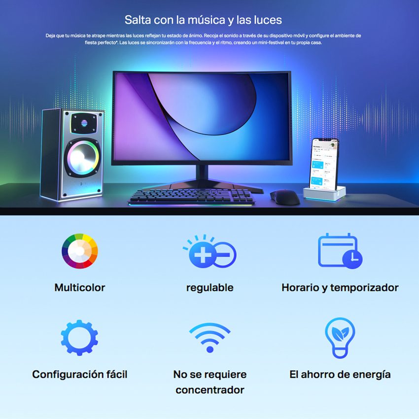 Tira Led Wifi RGB Multicolor TP-Link Tapo SALDO *** - Imagen 6
