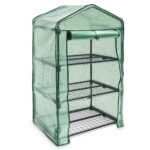 Mini invernadero vertical armable 3 bandejas 131 cms