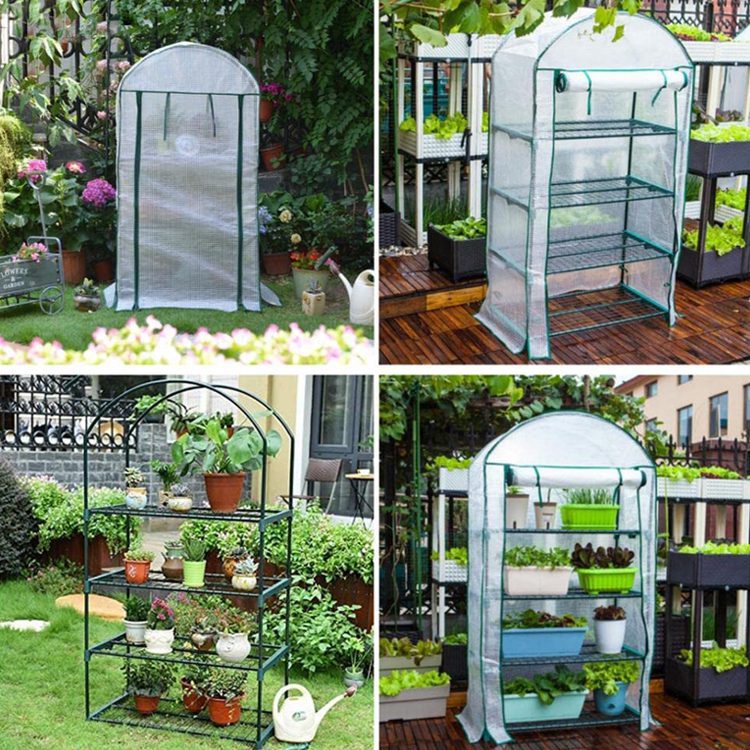 Mini invernadero vertical armable 4 bandejas 158 cms - Imagen 3