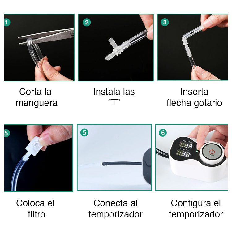 Sistema riego automático con temporizador plantas - Imagen 4